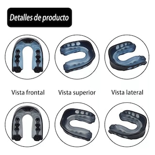 Foto 4 | Foto 4 | Set Protector Bucal Dentales Deportivo L 2 Piezas Eo Safe Imports Esi-8249 Negro