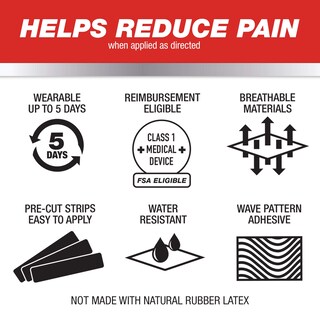 Foto 2 | Foto 2 | Cinta Terapéutica Para Kinesiología Mueller Typhoon 20 Tiras Precortadas - Venta Internacional.