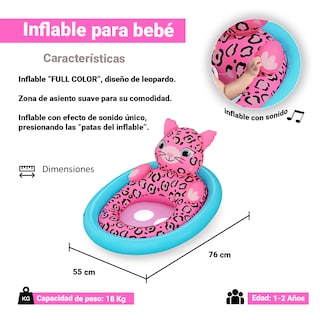Foto 2 | Foto 2 | Silla Inflable Salvavidas Para Bebé Diseño De Jaguar