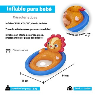 Foto 2 | Foto 2 | Silla Inflable Bestway Salvavidas para Bebé Diseño de León