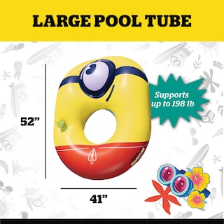 Foto 3 | Foto 3 | Flota Hinchable Big Mouth Minions Para Piscina, Mi Villano Favorito 4, Color Rojo - Venta Internacional.