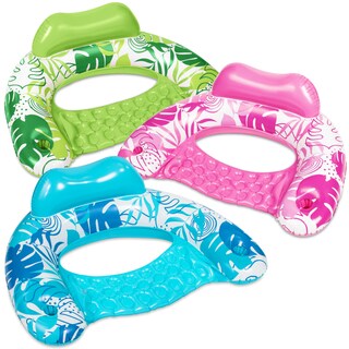 Foto 1 | Foto 1 | Flotadores Inflables Para Piscina Sloosh Para Adultos, Paquete De 3 Con Portavasos - Venta Internacional.