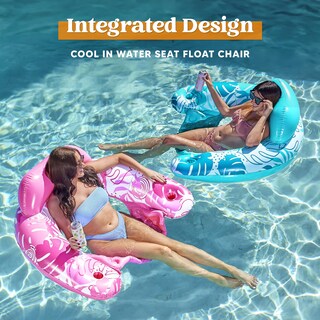 Foto 3 | Foto 3 | Flotadores Inflables Para Piscina Sloosh Para Adultos, Paquete De 3 Con Portavasos - Venta Internacional.