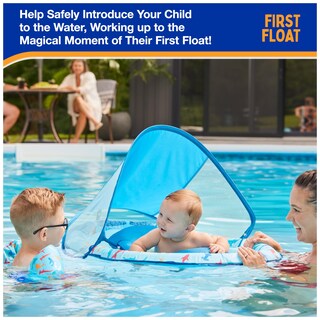 Foto 6 | Foto 6 | Flota Para Piscina Swimways Para Bebés Con Canopy Shark - Venta Internacional.