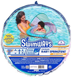 Foto 7 | Foto 7 | Flota De Piscina Para Bebés Swimways Con Toldo En Forma De Sirena - Venta Internacional.