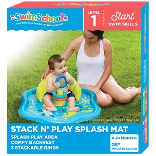 Foto 1 | Foto 1 | Alfombra Inflable Para Jugar A La Piscina, Swimschool, Baby Splash, Seafoam - Venta Internacional.