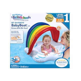 Foto 5 | Foto 5 | Flotador para Piscina Swimschool Rainbow Baby con Toldo - Venta Internacional