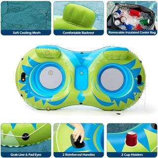 Foto 7 | Foto 7 | Flotador Inflable En Forma De Tubo De Río Jasonwell Para 2 Personas Con Hielera - Venta Internacional.