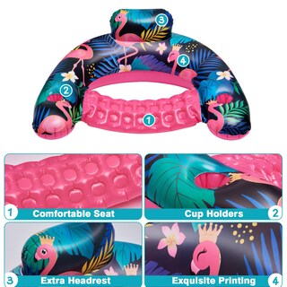 Foto 6 | Foto 6 | Silla Flotante Inflable Para Piscina Wernnsai, Paquete De 2 Para Adultos - Venta Internacional.