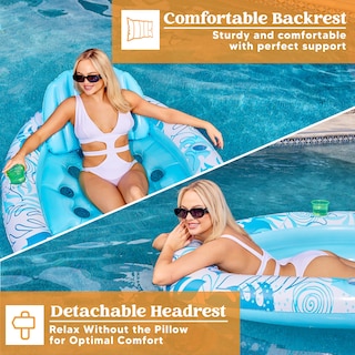 Foto 3 | Foto 3 | Tumbona Inflable Para Bronceado En Forma De Flotador Para Piscina Sloosh, Ovalada - Venta Internacional.
