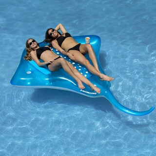 Foto 4 | Foto 4 | Manta Raya Hinchable Ride On Swimline, Color Azul, 213 X 185 X 36 Cm - Venta Internacional.