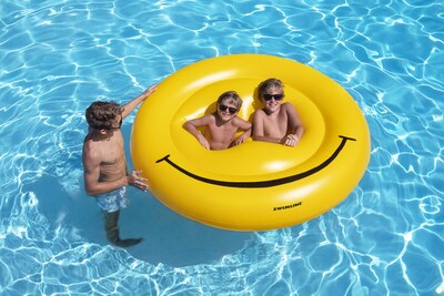 Foto 3 | Foto 3 | Cara Sonriente Amarilla De Pool Float Swimline Para 3 A 5 Personas - Venta Internacional.