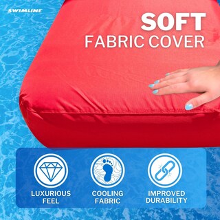Foto 3 | Foto 3 | Colchón Flotante Para Piscina Swimline Solstice Rojo Con Reposacabezas - Venta Internacional.
