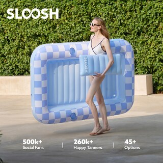 Foto 5 | Foto 5 | Tumbona Hinchable De Bronceado Para Piscina Float Sloosh De 70 X 46 Cm Color Azul - Venta Internacional.