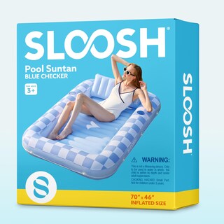 Foto 7 | Foto 7 | Tumbona Hinchable De Bronceado Para Piscina Float Sloosh De 70 X 46 Cm Color Azul - Venta Internacional.