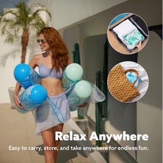 Foto 6 | Foto 6 | Floats Sloosh Para Piscina 2 Paquetes De Hojas Tropicales Hamacas Para Adultos - Venta Internacional.