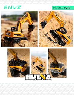 Foto 6 | Foto 6 | Excavadora a Control Remoto Enyz RC 1535 Metal 1:14 15 Canales