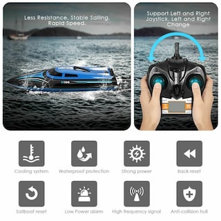 Foto 3 | Foto 3 | Venta Internacional - Juguete Refrigerado Por Agua Con Control Remoto Speed Racing Rc Boat 600 Mah