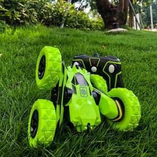 Foto 6 | Foto 6 | Venta Internacional - Control Remoto Rc Stunt Cars Threeking De Doble Cara, Color Verde
