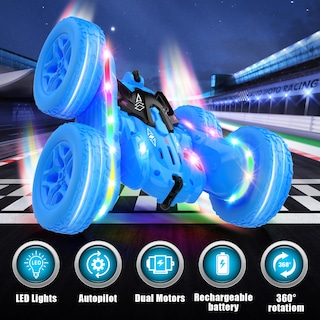 Foto 2 | Foto 2 | Venta Internacional - Coche A Control Remoto Jimdella Rc Cars Con Luces De 4 A 6 Años, Color Azul