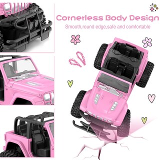 Foto 2 | Foto 2 | Coche RC NQD a Escala 1:16 Rosa con 80 Minutos de Juego para Niñas - Venta Internacional