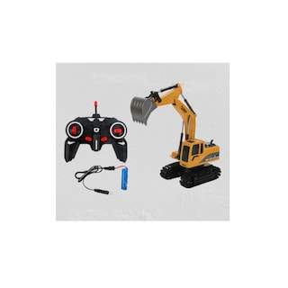 Foto 3 | Foto 3 | Retroexcavadora Con Control Remoto, Escala 1:24 Y 6 Canales Para Niños - Venta Internacional.