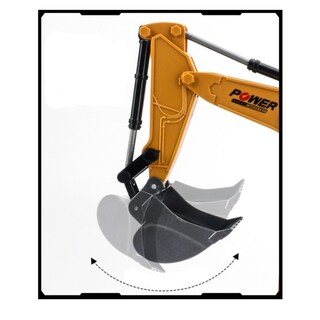 Foto 5 | Foto 5 | Retroexcavadora Con Control Remoto, Escala 1:24 Y 6 Canales Para Niños - Venta Internacional.