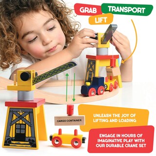 Foto 4 | Foto 4 | Juego de Trenes de Madera Play22 de 38 Piezas para Niños - Venta Internacional