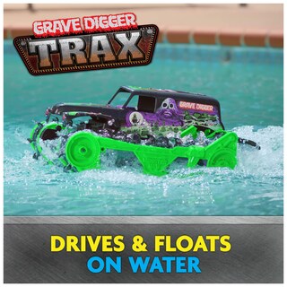 Foto 3 | Foto 3 | Vehículo Teledirigido Monster Jam Grave Digger Trax 1:15 - Venta Internacional.
