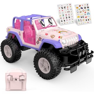 Foto 1 | Foto 1 | Rc Car Nqd Rosa A Escala 1:16 Con Pegatina Diy, 80 Minutos De Reproducción, 2,4 Ghz - Venta Internacional.
