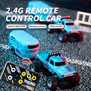 Foto 2 | Foto 2 | Rc Monster Truck Flashstar Mini A Escala 1:64 Con Luces De Color Naranja - Venta Internacional.