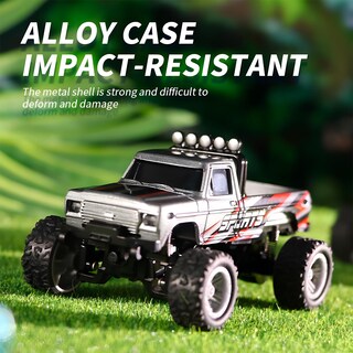 Foto 6 | Foto 6 | Rc Monster Truck Flashstar Mini A Escala 1:64 Con Luces De Color Naranja - Venta Internacional.
