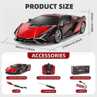 Foto 4 | Foto 4 | Coche Teledirigido Miebely Lamboghini Sián Escala 1:24 3,7 V 500 Mah - Venta Internacional.