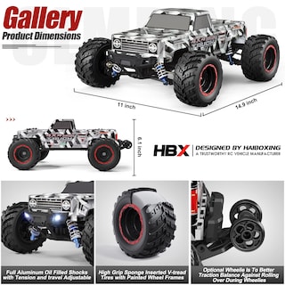 Foto 4 | Foto 4 | Coche Rc Haiboxing 903a A Escala 1/12, Sin Escobillas, 4x4, 55 Km/h, Velocidad - Venta Internacional.