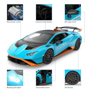 Foto 5 | Foto 5 | Coche A Control Remoto Rastar Lamborghini Huracán Sto 1/14 Blue - Venta Internacional.