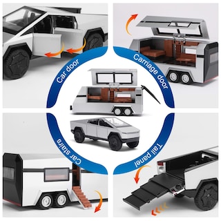 Foto 7 | Foto 7 | Camión Cibernético Toy Nqd Con Autocaravana Y Motocicleta 3 En 1 Para Niños Mayores De 3 Años - Venta Internacional.