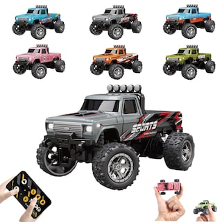 Foto 1 | Foto 1 | Control Remoto Rc Monster Truck Mini A Escala 1:64 Con Luces De 2,4 Ghz - Venta Internacional.