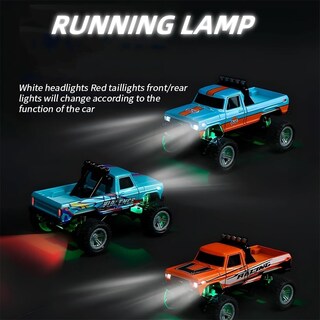 Foto 4 | Foto 4 | Control Remoto Rc Monster Truck Mini A Escala 1:64 Con Luces De 2,4 Ghz - Venta Internacional.
