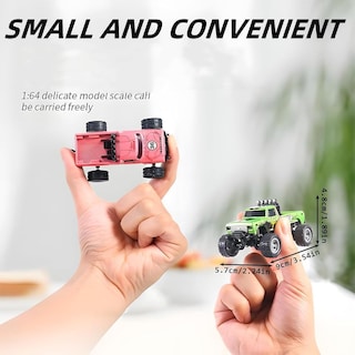 Foto 7 | Foto 7 | Control Remoto Rc Monster Truck Mini A Escala 1:64 Con Luces De 2,4 Ghz - Venta Internacional.