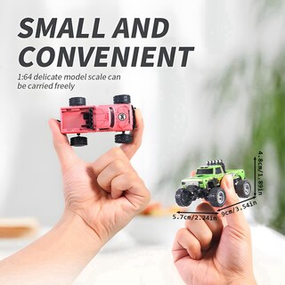 Foto 3 | Foto 3 | Mini Monster Truck Rc A Escala 1/64 Con Luces Y Mando A Distancia De 2,4 Ghz - Venta Internacional.