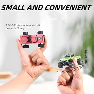Foto 7 | Foto 7 | Control Remoto Rc Monster Truck Mini A Escala 1:64 Con Luces De 2,4 Ghz - Venta Internacional.