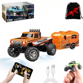 Foto 1 | Foto 1 | Mini Monster Truck Rc A Escala 1/64 Con Luces Y Mando A Distancia De 2,4 Ghz - Venta Internacional.