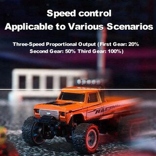 Foto 5 | Foto 5 | Mini Monster Truck Rc A Escala 1/64 Con Luces Y Mando A Distancia De 2,4 Ghz - Venta Internacional.