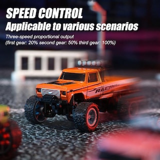 Foto 6 | Foto 6 | Rc Monster Truck Mini A Escala 1:64 Con Mando A Distancia Para Remolque - Venta Internacional.