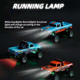 Foto 4 | Foto 4 | Control Remoto Rc Monster Truck Mini A Escala 1:64 Con Luces De 2,4 Ghz - Venta Internacional.