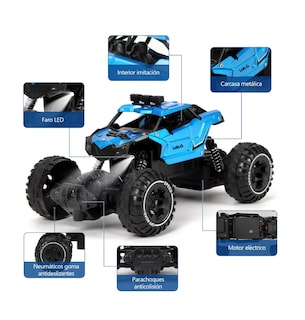 Foto 2 | Foto 2 | Carro Control Remoto Todo Terreno Lab.g Recargable Azul
