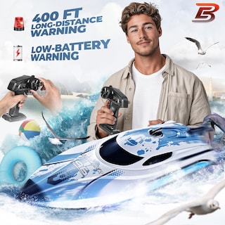 Foto 4 | Foto 4 | Rc Boat Bezgar Tx126 Blanco De 30 Cm Con Batería De 700 Mah Para Niños Y Adultos - Venta Internacional.