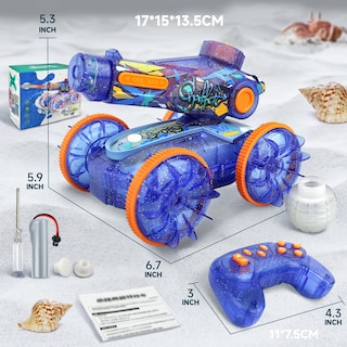 Foto 4 | Foto 4 | Coche Anfibio Con Control Remoto Pool Toys Bezgar Con Pistola De Agua - Venta Internacional.