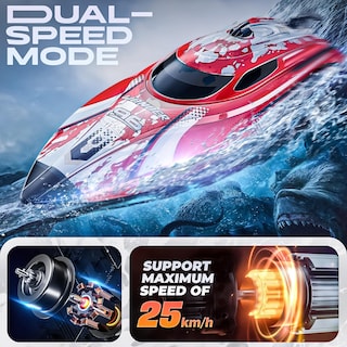 Foto 2 | Foto 2 | Rc Boat Bezgar Tx126 Rojo Para Niños Y Adultos Con Batería De 700 Mah - Venta Internacional.