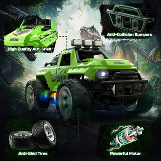 Foto 6 | Foto 6 | Coche Rc Deerc A Escala 1:18 Con Niebla Antiniebla Y Luces Led, 2 Baterías - Venta Internacional.